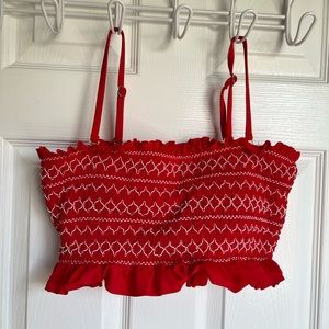 Bikini Top, Fourth of July, Red